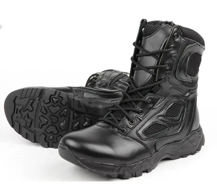 2025 Winter Tactical Boots Men Black Desert Safety Army Shoes Motorcycle Breathable Military Assault Combat Ankle Boots for Man