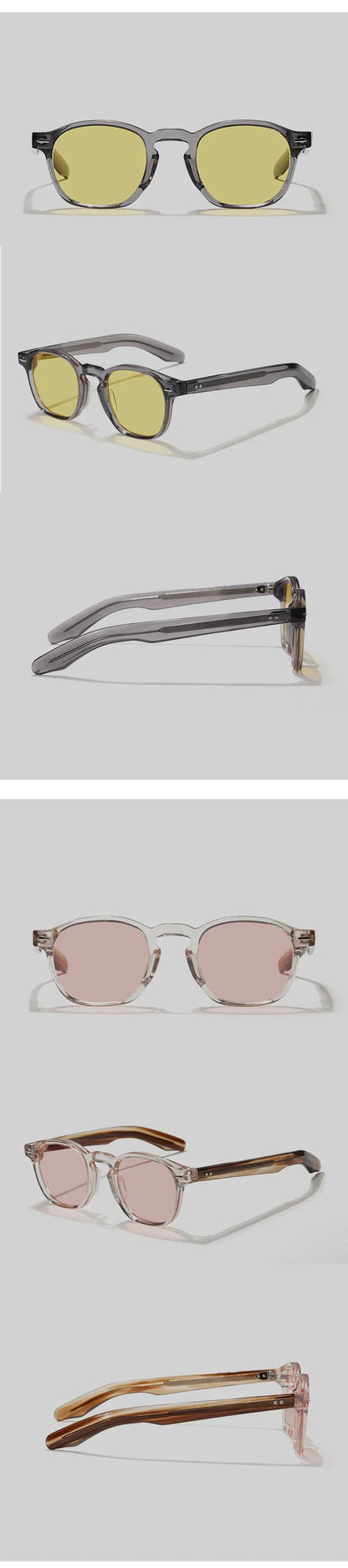 Fashion Top Quality Luxury Brand Women Sunglasses ZYZEPH Square Design Acetate Retro Men Outdoor Driving UV400 SUN GLASSES