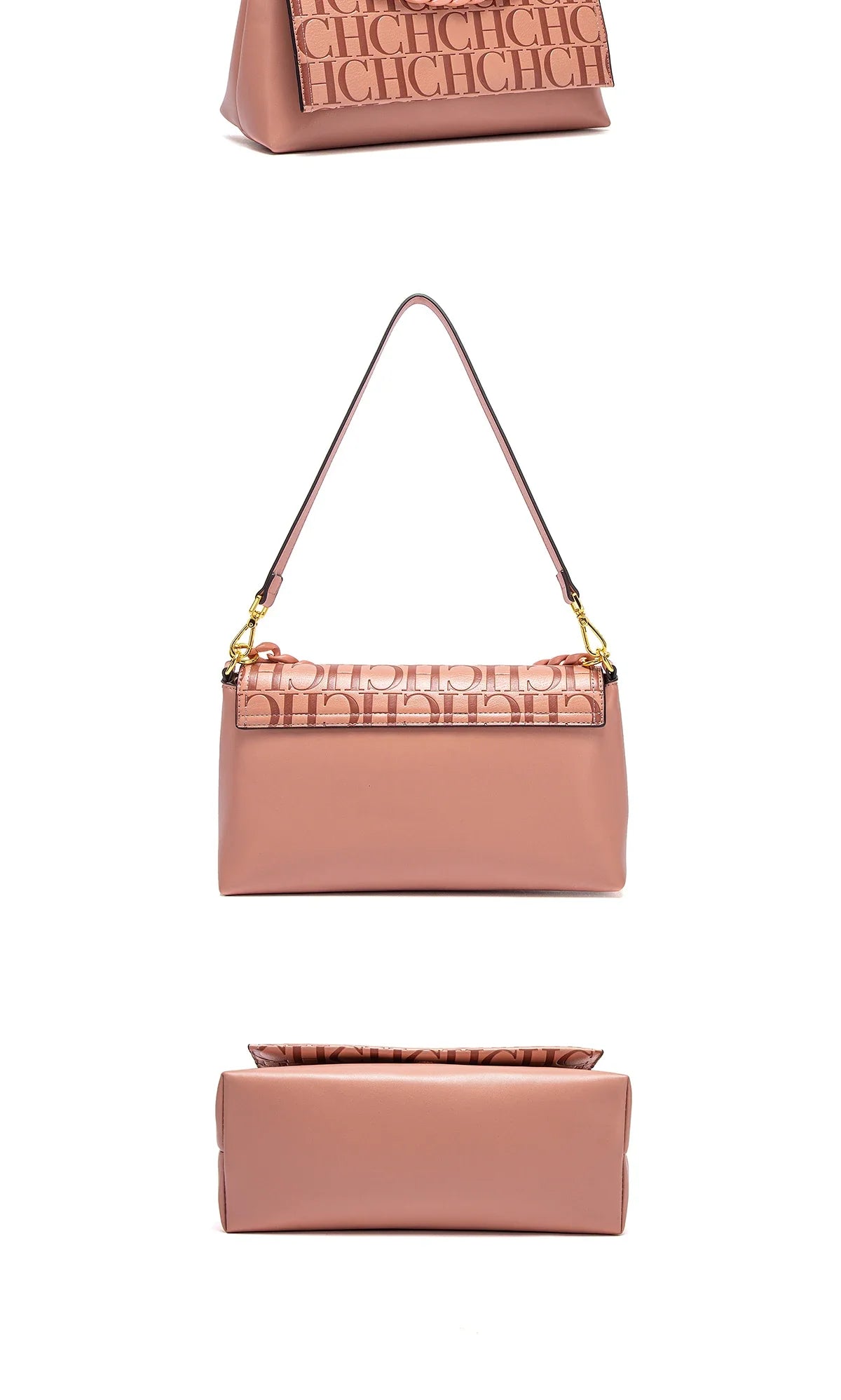 Classic New Solid Color Rectangular Women's Shoulder Bag Fashion Retro Party Multi Functional Occasion Chain Bag