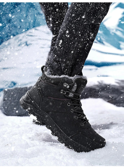 snow boots men winter boots keep warm plush boots hiking boots men casual shoes men mountain snow boots