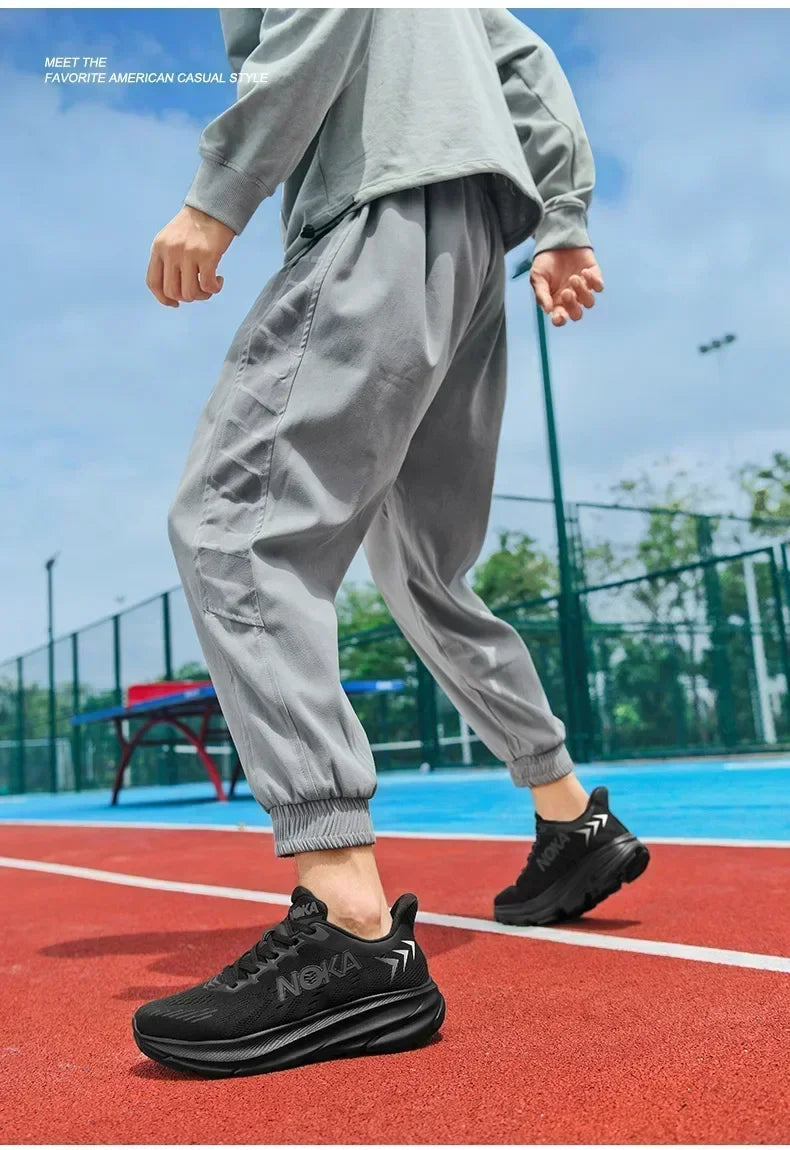 Men's Running Shoes Outdoor Couple Non-Slip Jogging Breathable Cushioning Luxury shoes Trainer Race Sneakers Mesh Off-road Shoes