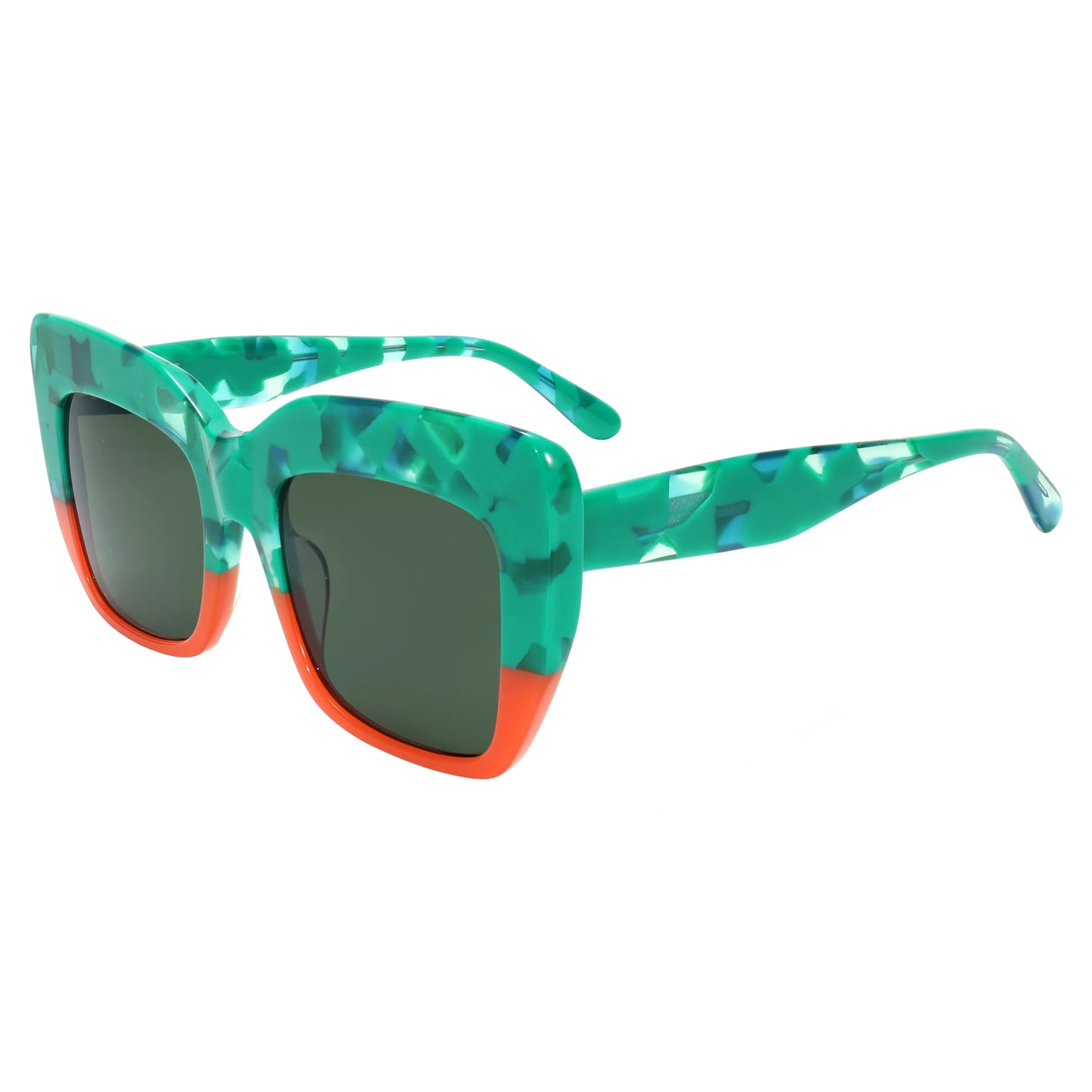 Fashion Sunglasses for Daily Wear Women Retro Asymmetric Cat Frame UV400 Polarized Office Outdoor Style  Fashion Trendy