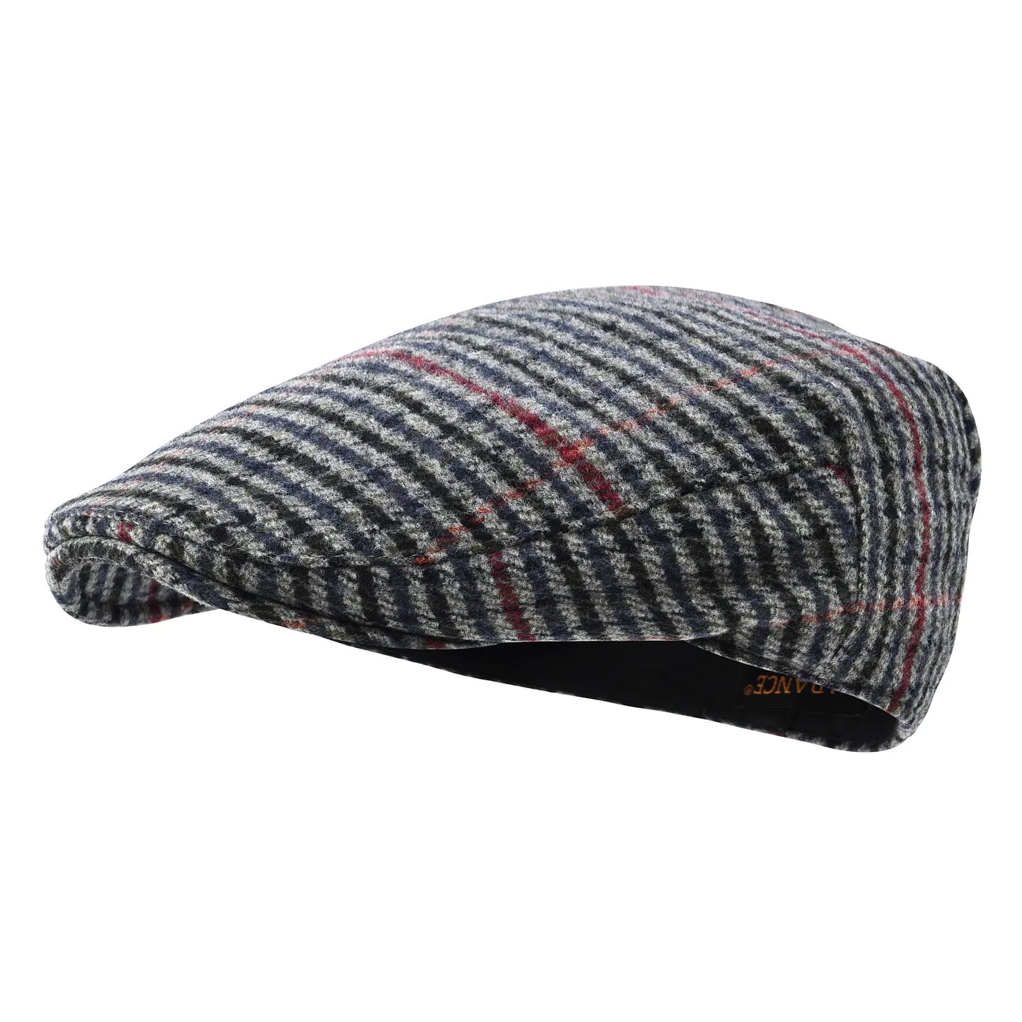 Men's Herringbone Flat Ivy Newsboy Hat Wool Blend Gatsby Cabbie Cap