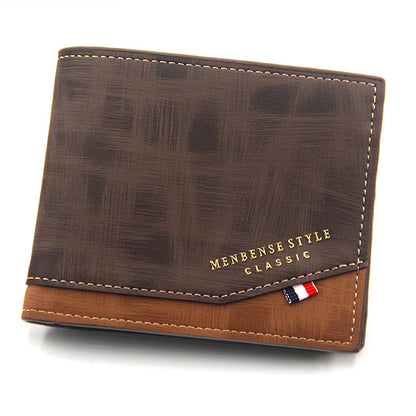 Portefeuilles Homme Mini Porte-monnaie Classique Slim Porte-photo Petit Portefeuille Homme Qualité Porte-cartes Cuir Givré Homme Sacs
