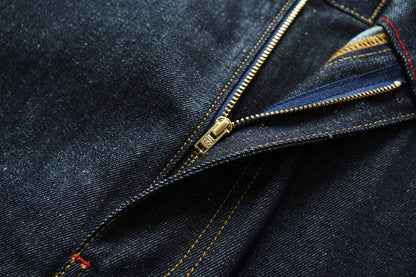 Summer Sanforized Selvedge Denim Jeans Cotton-ramie Men's Jeans Loose Fit High Rise 10oz