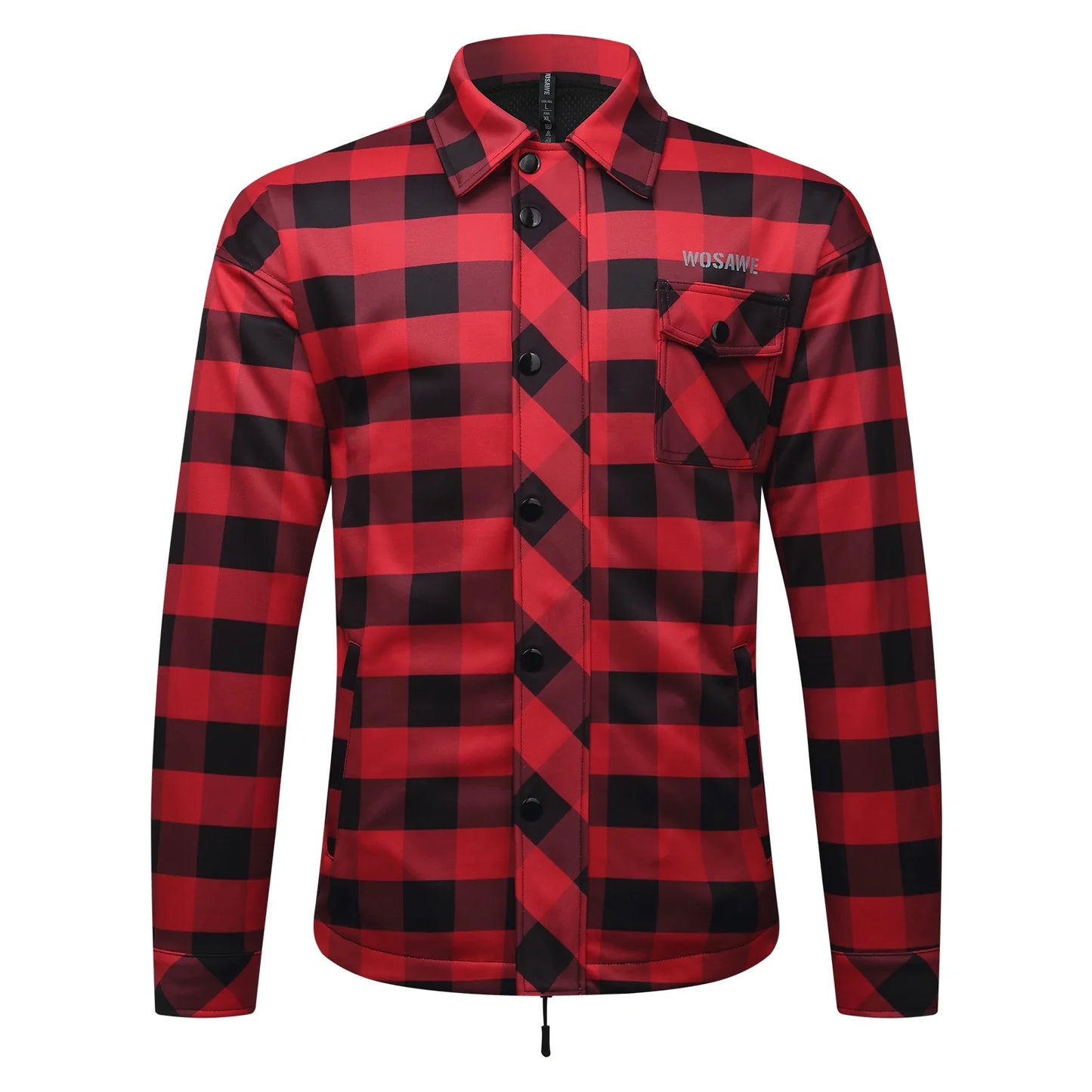 Men's Women's Winter Motorcycle Jacket Warm Motocross Motorbike Checkered Casual Outdoor Riding Shirts