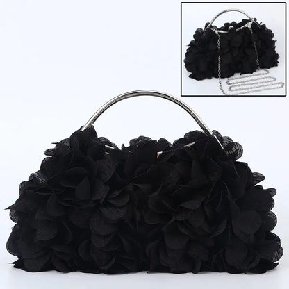Flower Dinner Purse Designer Floral Chain Crossbody Bride Handbag Clutches Woman Petal Evening Party Clutch Wedding Dress Bag