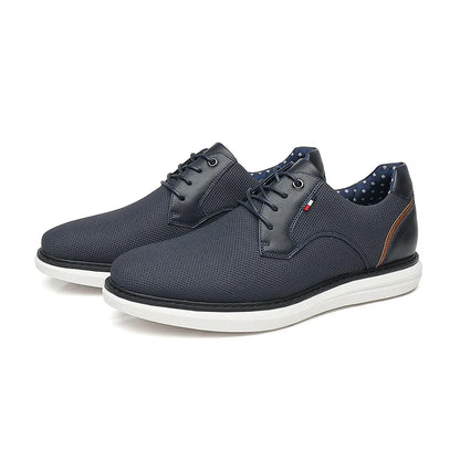 2025 Spring/Summer New Men Shoes Comfy Luxury Brand Men Casual Shoes Lace Up Business Style Dress Shoes BHKH Men Shoes