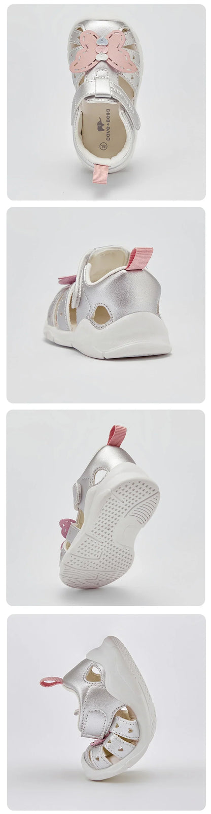 Toddler Sandals Summer Baby Girls Casual Shoes First Walkers Cool Fashion Sweet Butterfly Outdoors Sandal DB2221277-A
