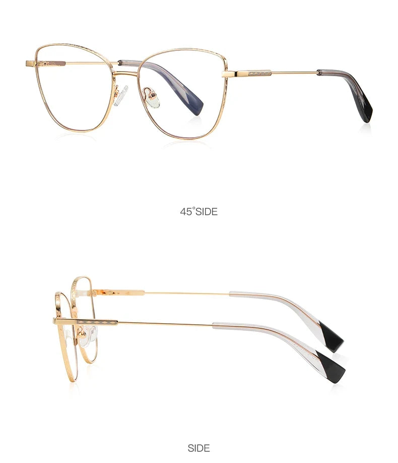 New Myopia Prescription Glasses Hyperopia Reading Glasses Women Anti Blue Light Computer Glasses Optical Eyeglasses Frame