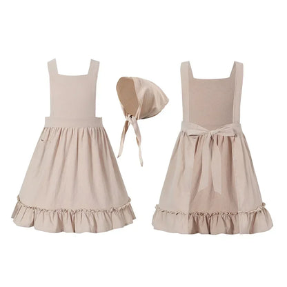 Kids Poor Clothes Cosplay Cinderella Maid Costume Colonial Farm Village Girl Pioneer Prairie Dress