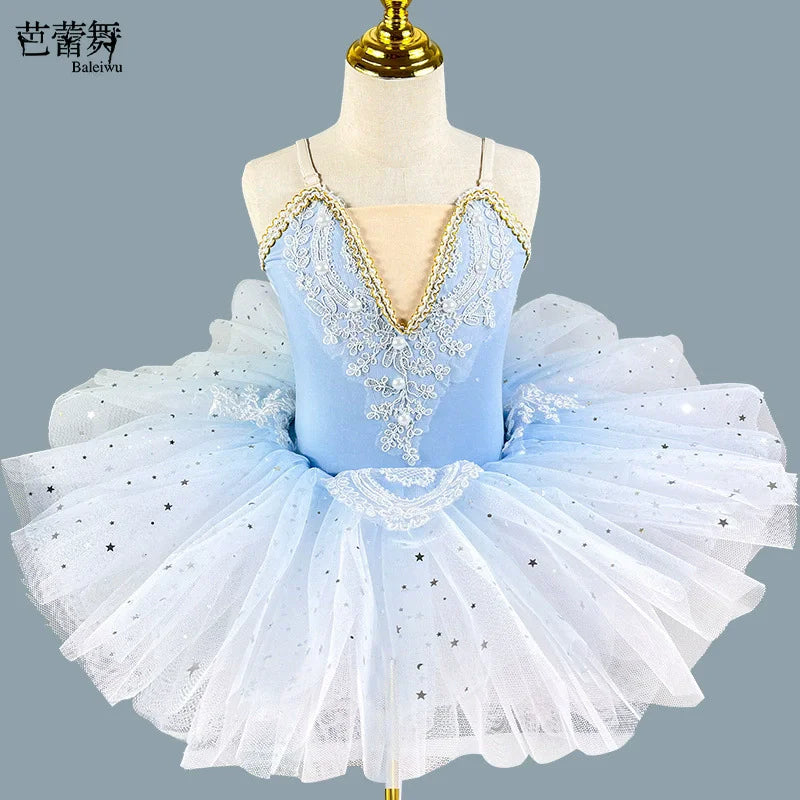 Fashion Ballet Skirt Girls Clothes Children's Dance Costume Summer Performance Princess Dress Baby Tutu Ballet Leotard Vestido