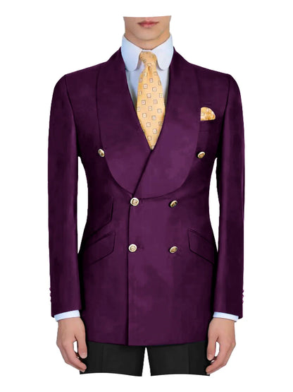 Mens Mint Green Double Breasted Blazer Slim Fit Shawl Collar Formal Sport Coat with Gold Buttons for Groom Prom Business Casual