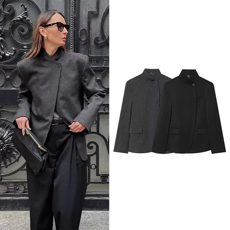 Tidalyf Women's 2026 New Autumn Office Blazers Chic Elegant Women Jackets Fashion Youth Travel Holiday Joker Streets Warm Coats