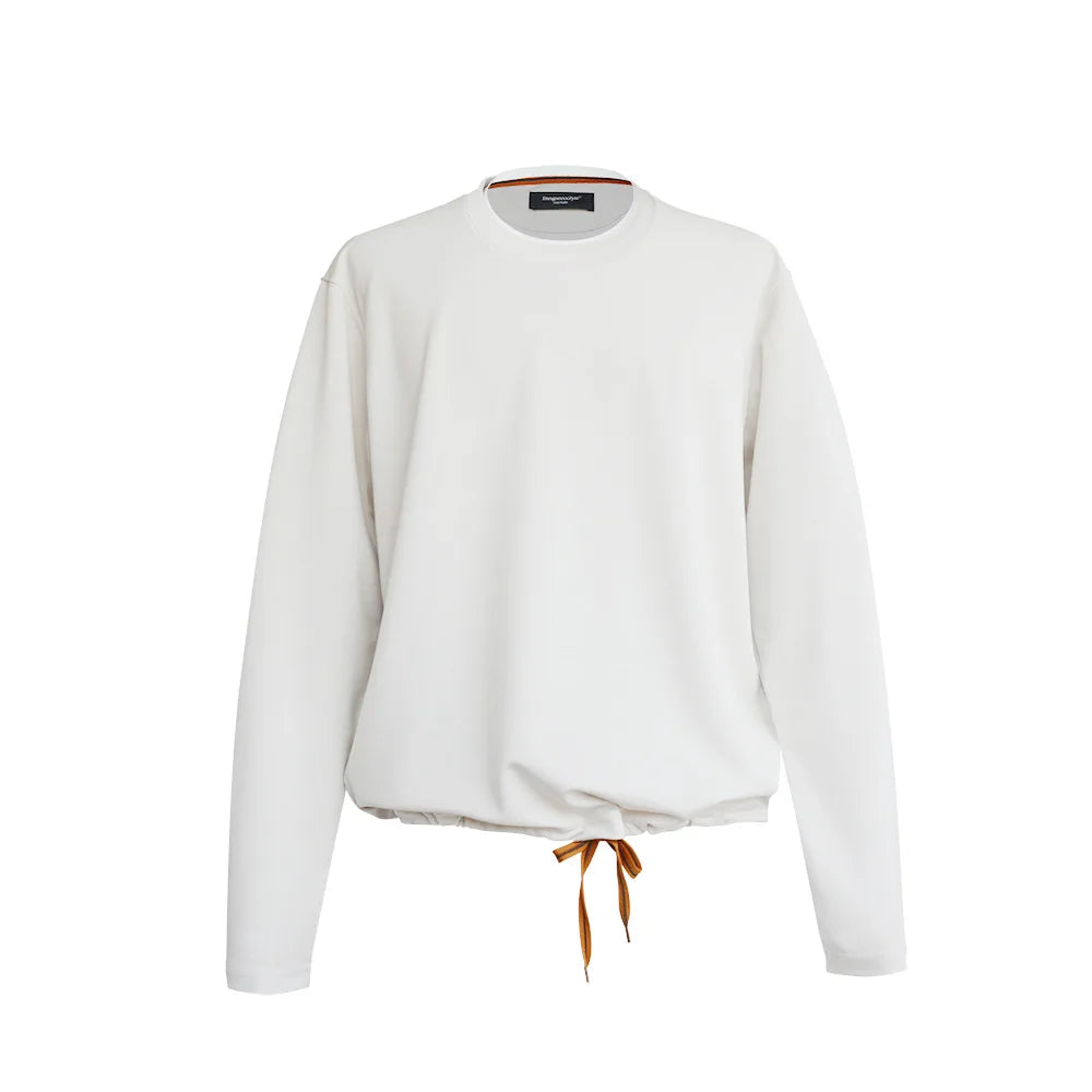 Shape-Retention & Pilling-Resistant Long-Sleeve Tee: Contrast Collar Design + Stretchy Fit Men's Undershirt