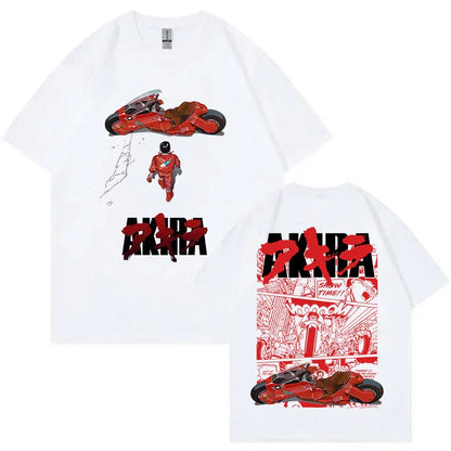 Japanese Science Fiction Cartoon Movie Anime Akira Shotaro Kaneda Graphic T Shirts Men Women Hip Hop Vintage Oversized T-shirts