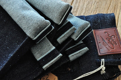 Men Jeans Sanforized Selvedge Raw Denim Denim Jeans for Men Linum Silver Button Cotton Wide Leg Loos Fit