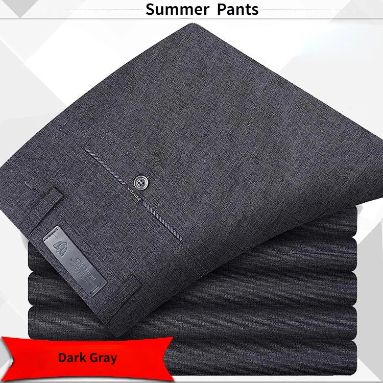 High Quality Men's Suit Pants Classic Summer Spring Pants High Waist Autumn Trousers Business Casual Pant Dropshipping Gozbkf