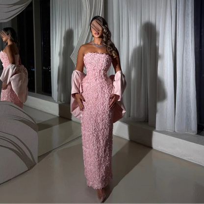 Lena Pink Prom Dresses 2025 Luxury Evening Dress Woman Bespoke Occasion Dresses for Special Occasions Fish Tail Ball Gown Dress