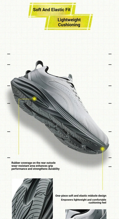 2.0 Men Running Shoes Soft And Elastic Fit Breathable Cushioning Lightweght Cushioning Male Sneaker 672612216