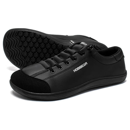 Barefoot Shoes Unisex Wide Toe Artificial Leather Sneakers Zero Drop Slip On Outdoor Lightweight Comfortable Shoes