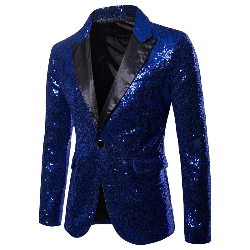 Suit Men's Performance Dress Sequined Suit Nightclub Men's Clothing Host Master Studio Men's Jacket