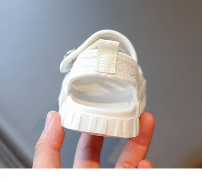 2025 Summer New Children Sandals Girls Elegant Princess Style Sandals Baby Anti-kick Foot Protection Sandals