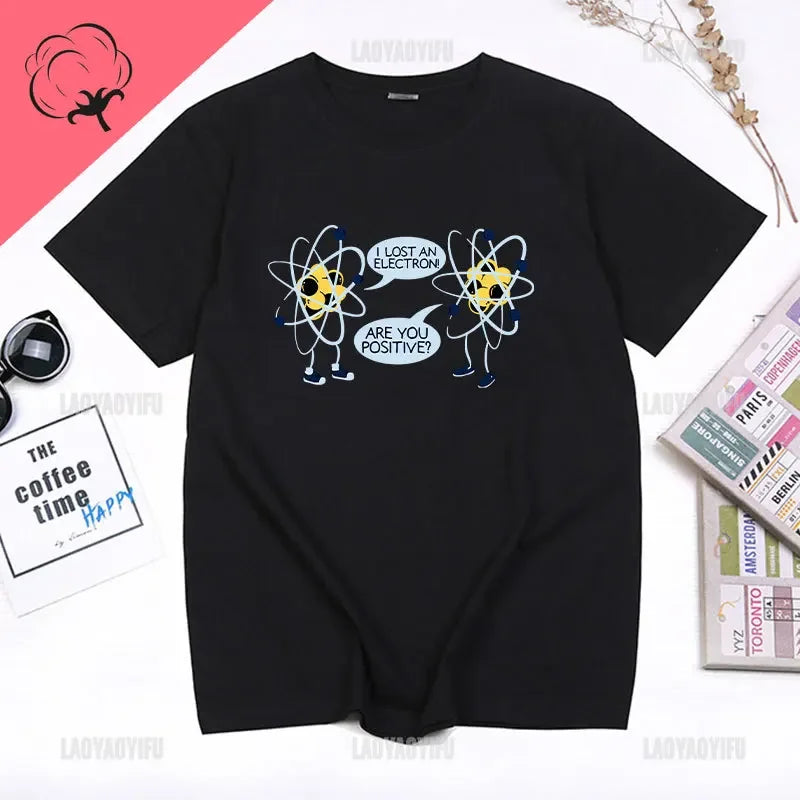 I Lost An Electron Tom Holland Same Style Graphics T Shirt Men Women High Quality Cotton T-shirts Fashion Streetwear Ropa Hombre