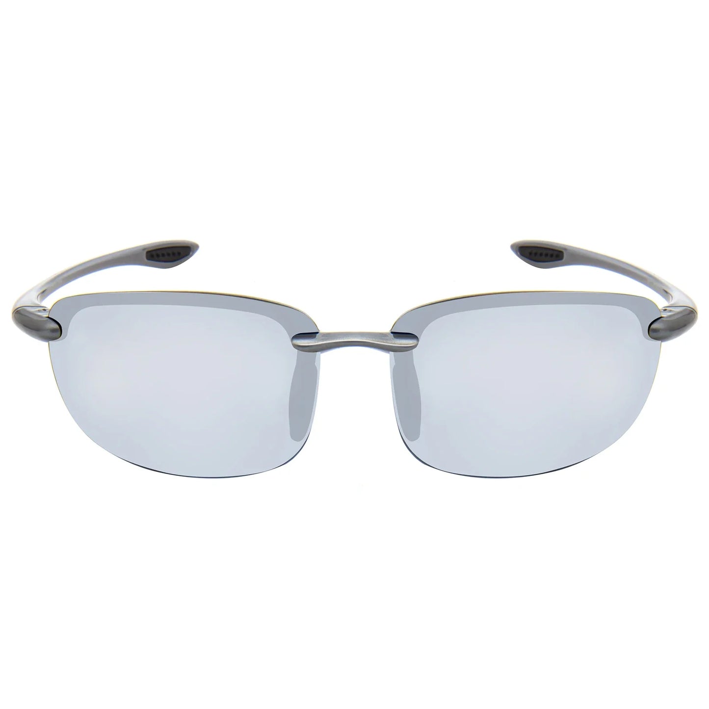Rimless Polarized Sports Sunglasses Men&Women Tr90 Frame for Running Fishing Baseball Driving （8001）