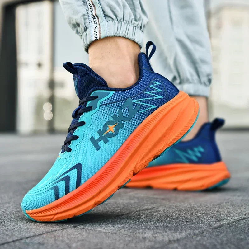 Men Mesh Running Shoes Off-road Shoes Sneakers Outdoor Breathable Trainer Race Luxury shoes Cushioning Couple Non-Slip Fashion