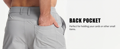 Summer Moisture Wicking Casual Shorts Mens Cargo Work Shorts Running Jogging Sports Bottoms Nylon Rip-Stop Short Pants