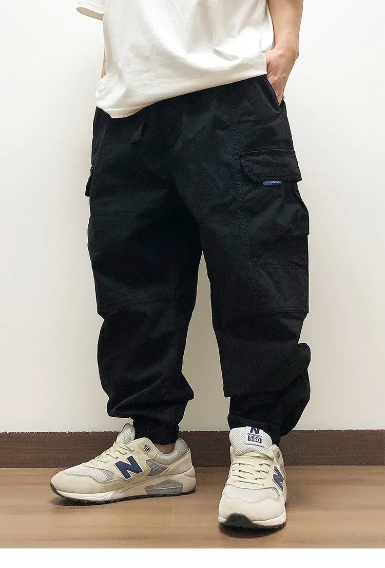 High Quality Japanese Streetwear Baggy Cargo Pants Hip Hop Men'S Clothing Plus Size Casual Jogging Pants Harajuku Trousers Male