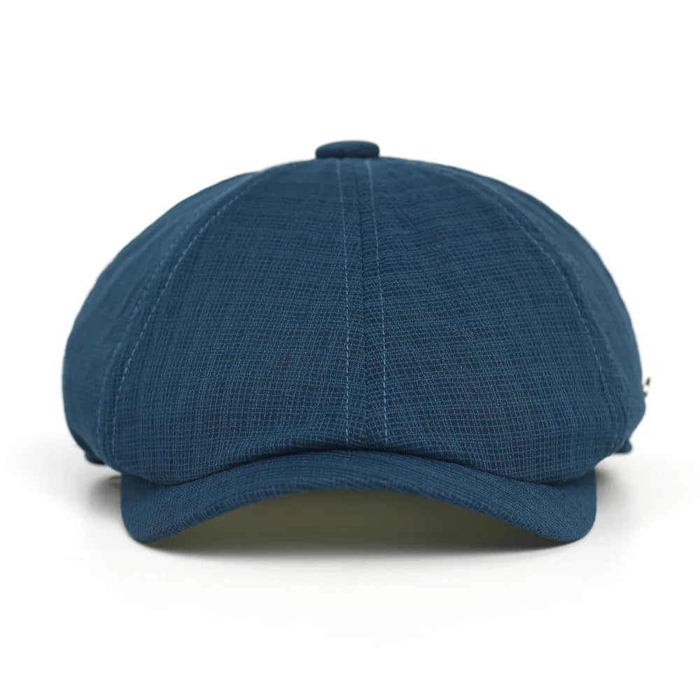 Spring Summer Breathable Mesh Newsboy Caps Men Woman Casual Beret Flat Ivy Cap Soft Solid Driving Fashion Peaked Cap Unisex
