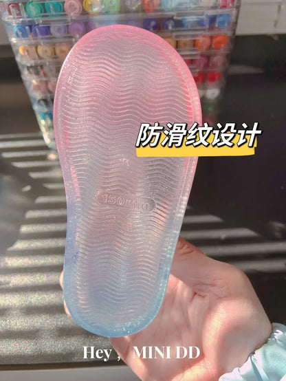 Girls' Princess Sandals 2025 Summer New Children's Jelly Sandals Soft Bottom Closed-toe Anti-collision Baby Kid's Beach Shoes