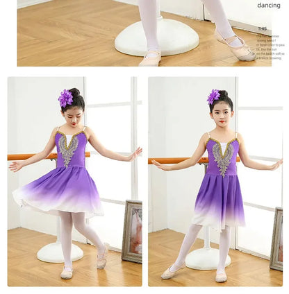 Long Adult Children Ballet Tutu Dress Modern Dance Children's Performance Clothes Ballet Skirt Practicing Clothes Fluffy Skirt