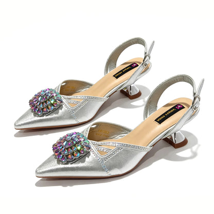 Shiny Red Color Shoes and Bag Elegant Handbags and Medium Heel Shoes Beautiful Handmade Shoes for Wedding Party
