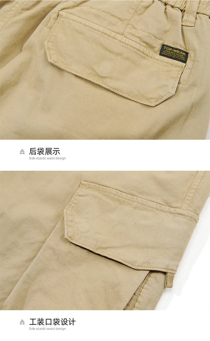 Men Spring Casual Tactical Cargo Shorts Men Multi Pocket Outdoor Shorts Men Breathable Sports Workout Daily Wear Male Shorts