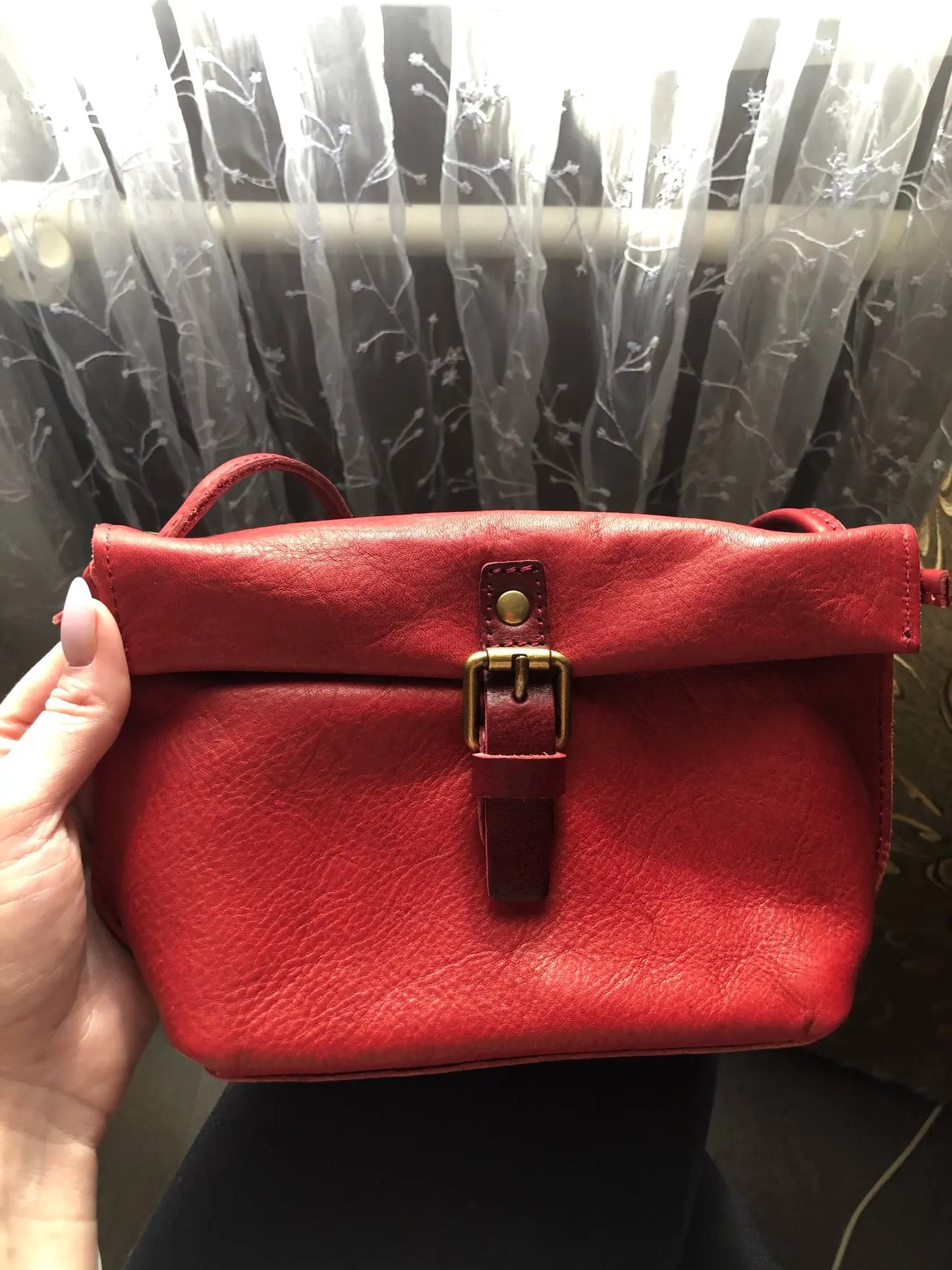 Soft Genuine Leather Women Messenger Bag Female Real Leather Crossbody Shoulder Bags Small Handbag Retro Phone Bag for Girls