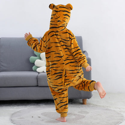 Capybara Anime Cosplay Costumes Kids Animal Cartoon Jumpsuit for Children Halloween Christmas Girls Boys Hooded Pajamas Onesies