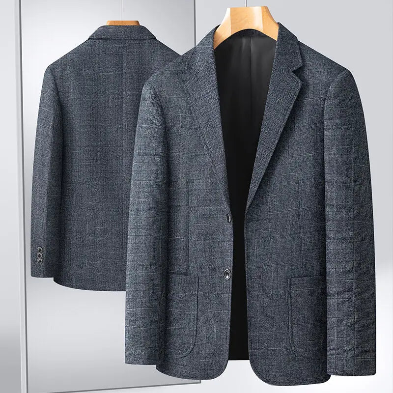 2025 New Business Dinner Gentleman Slim Gentleman Group Dress Fashion Men British Style Dress Best Man Plaid Plaid Plaid Blazer