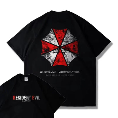 Game PS5 Resident Evil 4 Remastered Short Sleeve T-shirt Men's and Women's Loose Clothes Leon Printed Harajuku Y2k Top