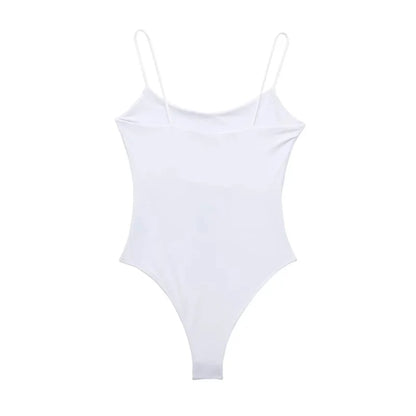 2025 Sexy Tight Bodys for Women White Black Backless Bodysuit Women One Pieces Jumpsuits for Women Sexy Lingerie Bodysuit