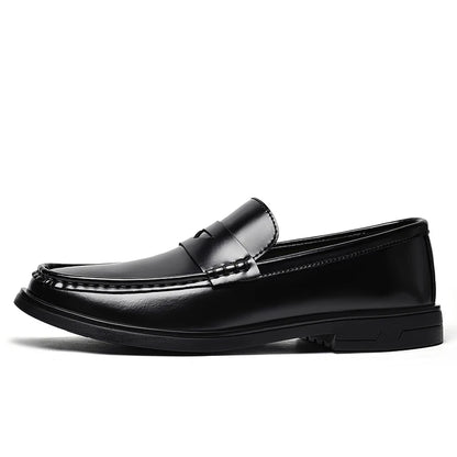 2026 New Men's Patent Leather Penny Loafers Slip On Design Soft Cushion Insole Wear Resistant Sole Business Wedding Party Shoes