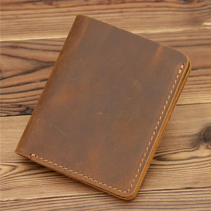 Top Genuine Leather Men's Wallet Retro Driving Licence Wallets for Men Durable Leather Portfel Male Cartera Hombre Purse for Men