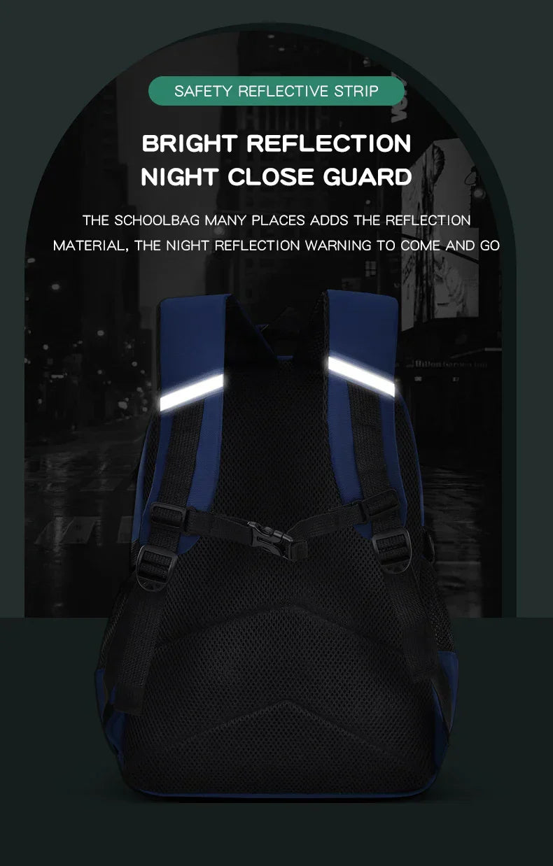 Elementary School Students Schoolbag Boys 1,2,3,4,5,6 Grades 6-12 Years Old Astronaut Shoulder Baglaptop Backpack Waterproof WEA