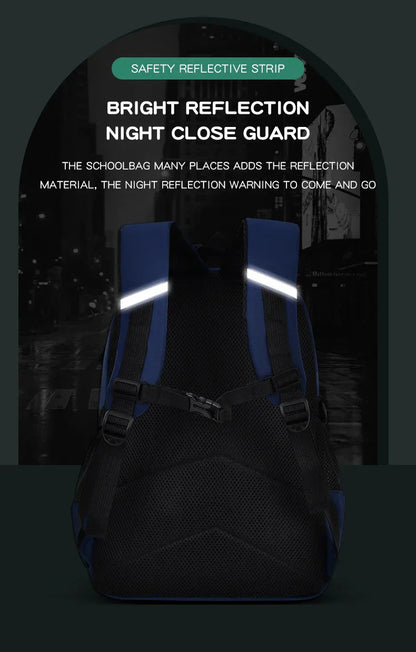 Elementary School Students Schoolbag Boys 1,2,3,4,5,6 Grades 6-12 Years Old Astronaut Shoulder Baglaptop Backpack Waterproof WEA