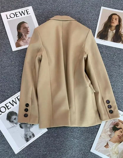 New Spring Suit 2025 Suit Jacket for Women with Small Temperament and High-end Feel Loose Casual Chic Elegant Fashion Coat Top