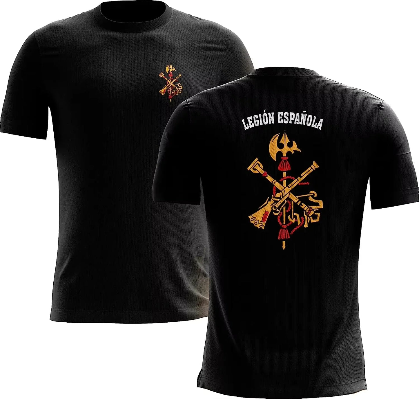 Legion Espanola Men Cotton T Shirt Vintage Military Emblem Style Casual Outdoor Trend Fashion