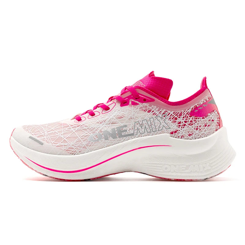 Marathon Carbon Plate Running Shoes Shock Absorption Ultra-light Sports Shoes Rebound Technology Outdoor Men Sneakers