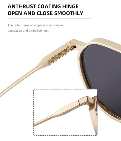 Vintage Punk Sunglasses For Men 2023 Retro Oval Steampunk Round Shades Luxury Lunette De Soleil Homme Gafas De Sol Hombre Lentes